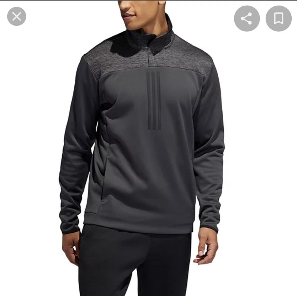 NWT Adidas 1/4 Zip Sweatshirt L